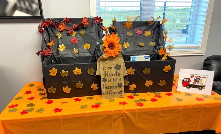 Liftow Moncton's 1st Annual In-House Thanksgiving Food Drive!