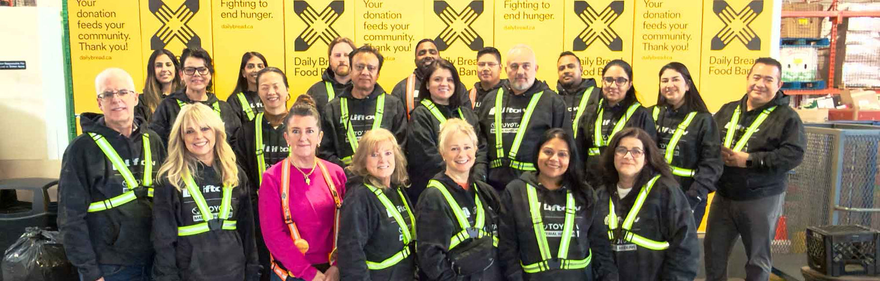 Liftow in support of Daily Bread Food Bank in Toronto