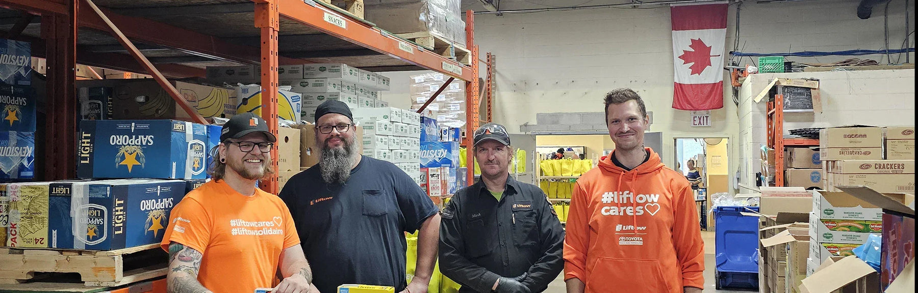 Liftow London Gives Back at the London Food Bank