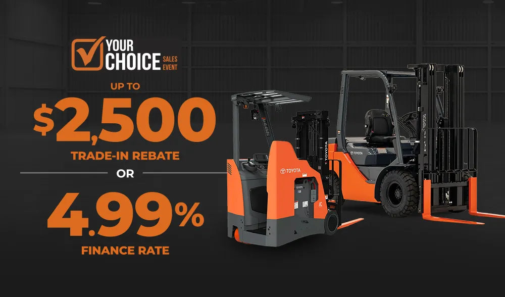 Trade-in rebate of up to $2,500 or competitive financing at 4.99%