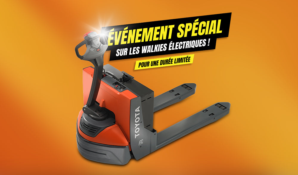 Rabais d'été sur les transpalletes électriques