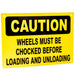 Wheel Chocks System Pieces - Forklift Training Safety Products